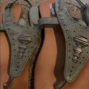 Gray sandals